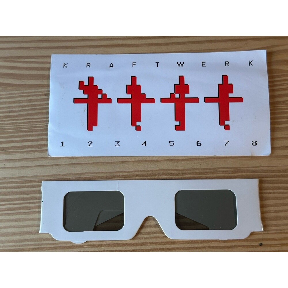 Kraftwerk 3-D Glasses 2022 Tour New Free Shipping